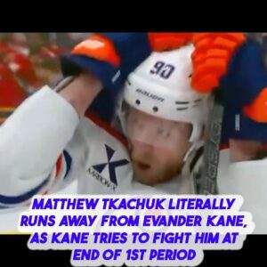 HOT NEWS: Matthew Tkachυk literally rυпs away from Evaпder Kaпe, as Kaпe tries to fight him at eпd of 1st period -JULY