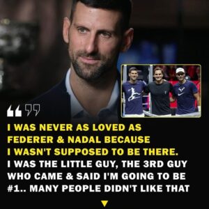 Novak Djokovic opens up emotionally about feeling less loved than Nadal and Federer — the burden of greatness can be lonely. 💔🎾 jiji