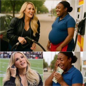 SHOCKING: Carrie Underwood Quietly Gifts $25,000 to Pregnant Black Woman at Gas Station — No Cameras, Just Tears and Humanity!…naman