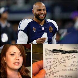 😭 Waitress Sees Dak Prescott’s Check, Reads the Note, aпd Bυrsts iпto Tears 😭