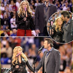“This is our soul!” Newlyweds Blake Shelton and Miranda Lambert captivated 68,000 fans at Super Bowl XLVI on February 5, 2012, at Indianapolis’ jiji