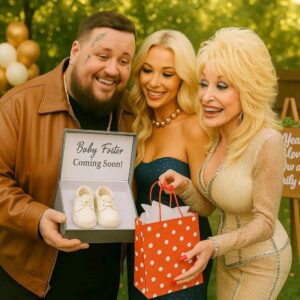Dolly Parton sent her congratulations and prepared a surprise gift for the couple as Jelly Roll and Bunnie XO prepare to welcome their first baby together after 20 years.jiji