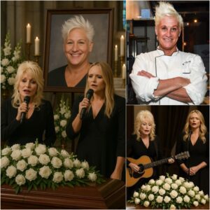 One Song, Two Legends, and a Final Goodbye: Dolly Parton & Miranda Lambert Make a Surprise Appearance at Anne Burrell’s Funeral — And What They Offered Left Everyone in Tears. jiji