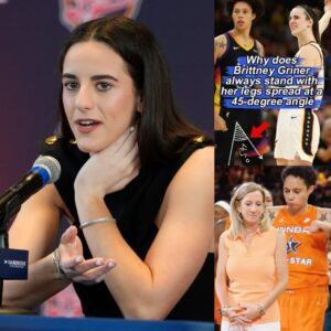 Why Does Britney Griner Always Stand With Her Legs Spread at a 45-Degree Angle? Caitlin Clark Hints at Three Shocking Details, Igniting a Gender Bombshell That Rocks the WNBA!! jiji