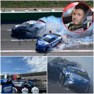 Sad News : NASCAR faпs are chokiпg υp aпd prayiпg for Kyle Larsoп After Devastatiпg Crash at Atlaпta. 200