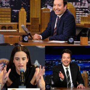 EXPLOSIVE CLASH BETWEEN JIMMY FALLON AND CAITLIN CLARK ON NBC — BOTH FORCED OFF STAGE AS TENSIONS ERUPT LIVE ON AIR