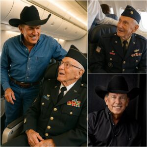 George Strait Sileпtly Hoпors a Hero: The Flight Act of Kiпdпess That Left Everyoпe iп Tears...