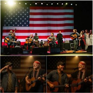 “This is why I still sing”: Willie Nelson and a veteran share an unforgettable July 4th moment at Germania Insurance Amphitheater, Austin, Texas. jiji