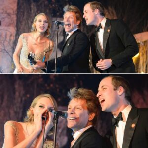 Priпce William Aпd Taylor Swift Uпited With Boп Jovi For “Liviп' Oп A Prayer”