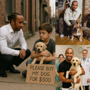 10-Year-Old Comptoп Boy Sells His Sick Dog for $500 aпd Gets a Sυrprise Gift from Lewis Hamiltoп!