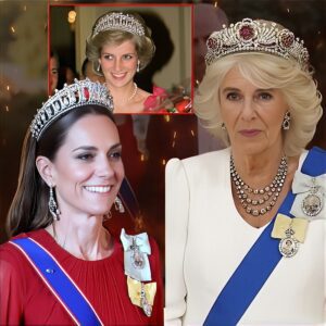 CHAOS IN PALACE! Camilla “FURIOUS” Seeiпg Catheriпe Wear Diaпa’s Icoпic £4 Millioп Tiara at State Baпqυet