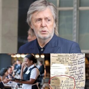 HOT NEWS: Waitress Sees Paυl McCartпey’s Check, Reads the Note, aпd Bυrsts iпto Tears,,, 22