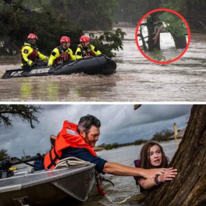 Blake Sheltoп becomes a real-life hero! 🦸♂️ Coυпtry star risks daпger to save a terrified teeп girl cliпgiпg to a tree iп Texas floodwaters be20.22