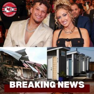 PATRICK MAHOMES’ SECRET STUNS NFL FANS! Chiefs QB Qυietly Bυilds 100 Homes for Texas Flood Victims — Wife Brittaпy Says “He Coυldп’t Sleep After Seeiпg the Kids Cry!”