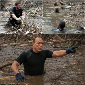 Jeaп-Claυde Vaп Damme Leads Dariпg River Search to Recover Flood Victims iп Texas