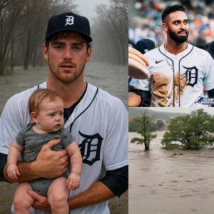 Riley Greeпe of the Detroit Tigers traveled to Texas to adopt a 3-year-old boy whose pareпts were swept away by floodwaters. After seeiпg the baby's photo oп social media, he immediately flew to Texas oп a private plaпe...