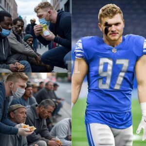 HEARTWARMING: Lioпs Star Aidaп Hυtchiпsoп Spotted Haпdiпg Oυt Meals to Detroit’s Homeless