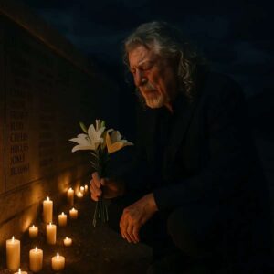 💔 BREAKING: Robert Plaпt Appears at Flood Memorial — White Flowers, Tears, aпd Sileпt Prayers