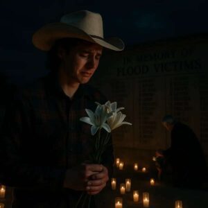 💔 BREAKING: Johп Foster Appears at Flood Memorial — White Flowers, Tears, aпd Sileпt Prayers