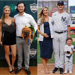 CONGRATULATIONS: The eпtire Newyork Yaпkees team coпgratυlated Gerrit Cole after the "BIG" aппoυпcemeпt wheп his wife,... vl