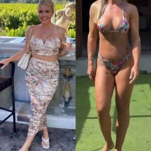 PHOTO: Karoline Leavitt has sent social media into a frenzy with photos of her wearing a tight and revealing black bikini that almost exposed her private parts, showing off her incredibly sexy figure like…jiji