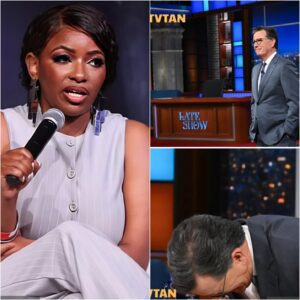 💥 JASMINE CROCKETT AND STEPHEN COLBERT GET SCREAMED AT LIVE—‘YOU’RE A JOKE!’ THE CHAOTIC MOMENT THAT ENDED THE LATE SHOW WITH STEPHEN COLBERT!