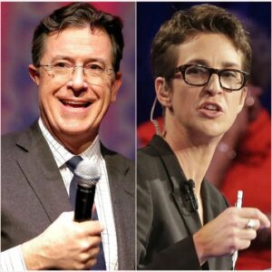 “SHOCKING TWIST: AFTER THE LATE SHOW CANCELLATION, STEPHEN COLBERT TEAMS UP WITH RACHEL MADDOW FOR EXPLOSIVE NEW SHOW—IS THIS THE FUTURE OF LATE-NIGHT TV?” jiji