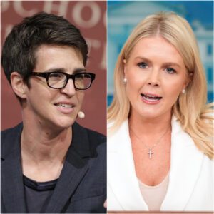 BOOM: Chaos erupted on live TV when Rachel Maddow demanded security immediately remove Karoline Leavitt from the set. What started as a heated debate spiraled into a fiery clash that left Maddow visibly shaken jiji