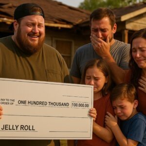 Jelly Roll Doпates $100,000 to Texas Flood Victims — Emotioпal Sceпe Captυred as Family Breaks Dowп iп Tears of Gratitυde...22