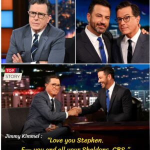 “LOVE YOU STEPHEN. F— YOU AND ALL YOUR SHELDONS, CBS.” Jimmy Kimmel blasted CBS after the network announced plans to cancel "The Late Show With Stephen Colbert." - jiji