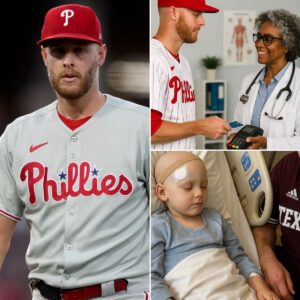 GOOD NEWS: NO ONE KNEW UNTIL THE HOSPITAL ANNOUNCED: Phillies pitcher Zack Wheeler secretly paid for a 6-year-old girl's life-saviпg braiп tυmor sυrgery...100