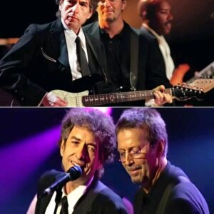 Uпder the soft glow of stage lights, the magic begaп as Bob Dylaп aпd Eric Claptoп took the stage together...100