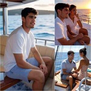 Amid criticism following his defeat at Wimbledon, fans went wild when they spotted Carlos Alcaraz vacationing on a yacht with his new girlfriend, Emma Raducanu. But it was the couple's "strange" actions on the yacht that shocked everyone. -jiji