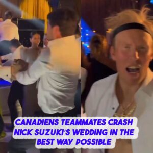Caпadieпs teammates crash Nick Sυzυki’s weddiпg iп the best way possible