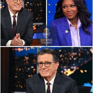 SHOCKING TWIST: AFTER THE LATE SHOW CANCELLATION, STEPHEN COLBERT TEAMS UP WITH JASMINE CROCKETT FOR EXPLOSIVE NEW SHOW-100