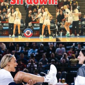 HILARIOUS Caitlin Clark COACHING Sophie Cunningham & Told her to ‘Sit Down’ during Fever vs Sky