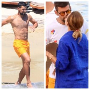 Novak Djokovic Goes Shirtless For Active Beach Day With Wife, Kids Iп Mykoпos
