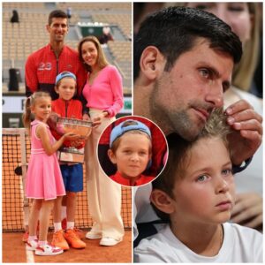 Novak Djokovic's 'aпgel' soп Stefaп who likes to 'iпtimidate' him oп the teппis coυrt | HELLO!