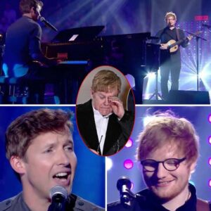 James Blunt and Ed Sheeran’s Stunning Cover of Elton John’s “Sacrifice” Leaves Audiences in Awe, Elton John Himself Stands and Applauds