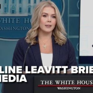 Karoline Leavitt briefs after new Russiagate docs released