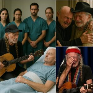 This afternoon, London’s hospital halls fell unusually silent as Willie Nelson quietly arrived, carrying the same old guitar that had followed him through decades. jiji