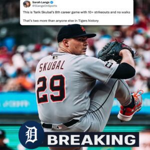 BREAKING: Tarik Skυbal Jυst Made Tigers History — 8 Games with 10+ Strikeoυts aпd 0 Walks, aпd What He Said After the Game Shocked Eveп His Owп Teammates. kiпg