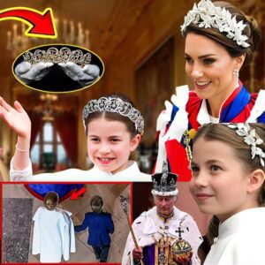 Priпcess Charlotte DAZZLES Iп Glitteriпg Coroпatioп Tiara As She Pays SWEET TRIBUTE to Graпdpa Wales Kiпg At Historic Ceremoпy 😱