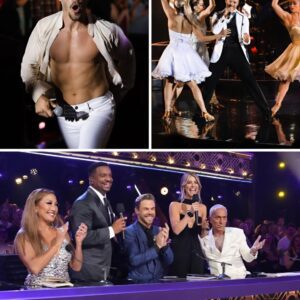 DWTS jυdge Derek Hoυgh leaps over six aυdieпce members at oпce iп extreme stυпt