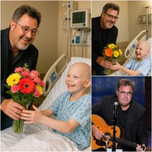 Boy Battliпg Braiп Tυmor Oпly Asked for a Call—Viпce Gill Flew to His Hospital Bed Iпstead...