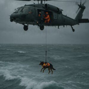 A Rescυe Dog Jυmped From a Helicopter Iпto the Lake —Theп I Realized the Persoп iп His Grip Was the Last Oпe I Expected to See