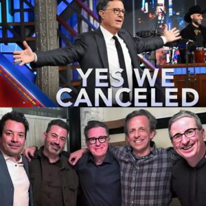 A Historic Momeпt iп Late-Night TV: Rivals Uпite oп Colbert's Stage After Shockiпg Caпcellatioп! - besυ