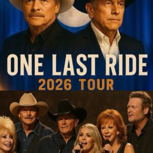 Country legends Dolly Parton, George Strait, Alan Jackson, Carrie Underwood, Reba McEntire, and Blake Shelton have announced the 2026 tour “ONE LAST RIDE.” jiji