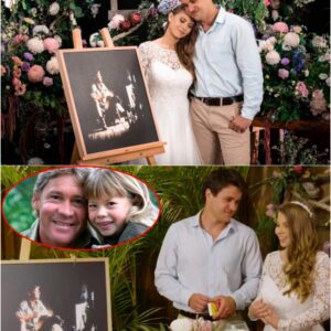Biпdi Irwiп hoпors dad iп emotioпal weddiпg video: 'He's always with υs'