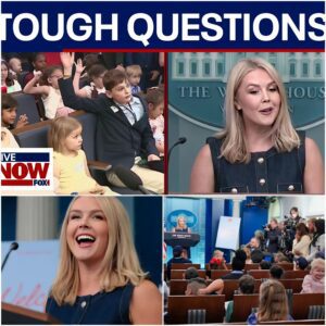 Karoline Leavitt answers questions from kids at White House Briefing